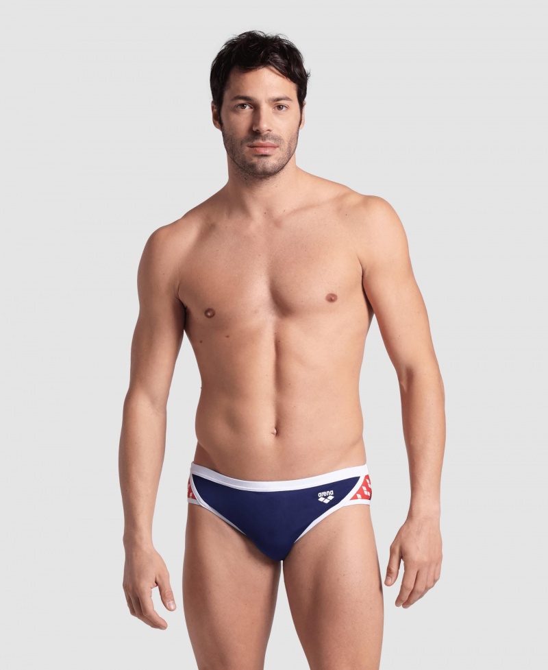 Navy Arena Icons Men's Briefs | 5290337