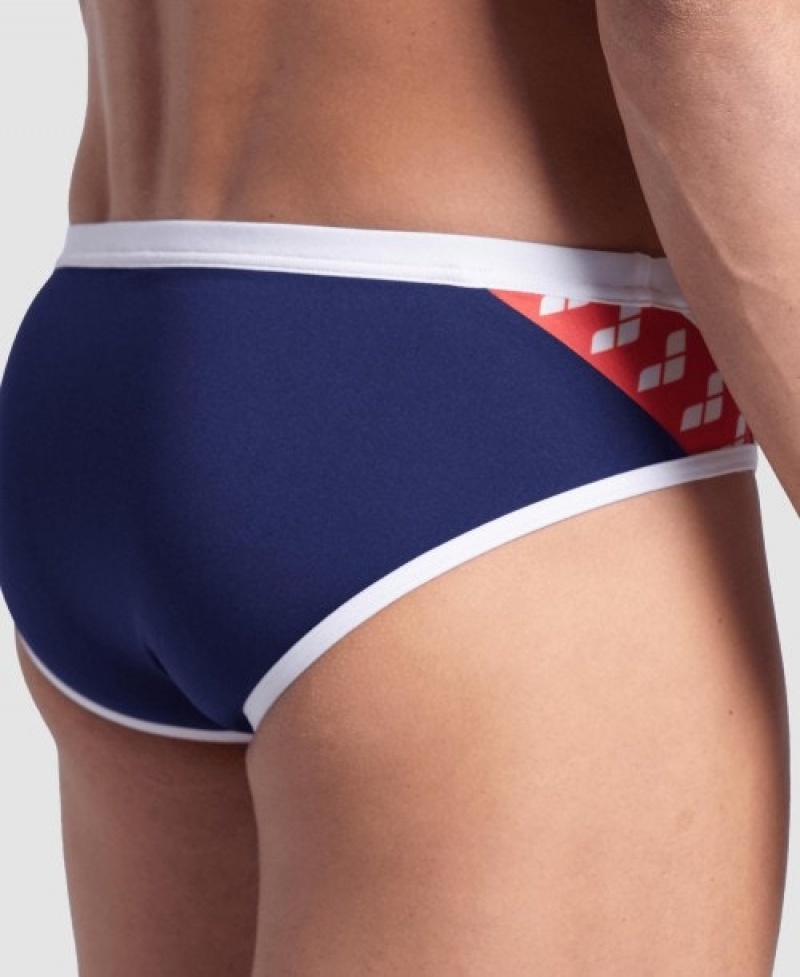 Navy Arena Icons Men's Briefs | 5290337