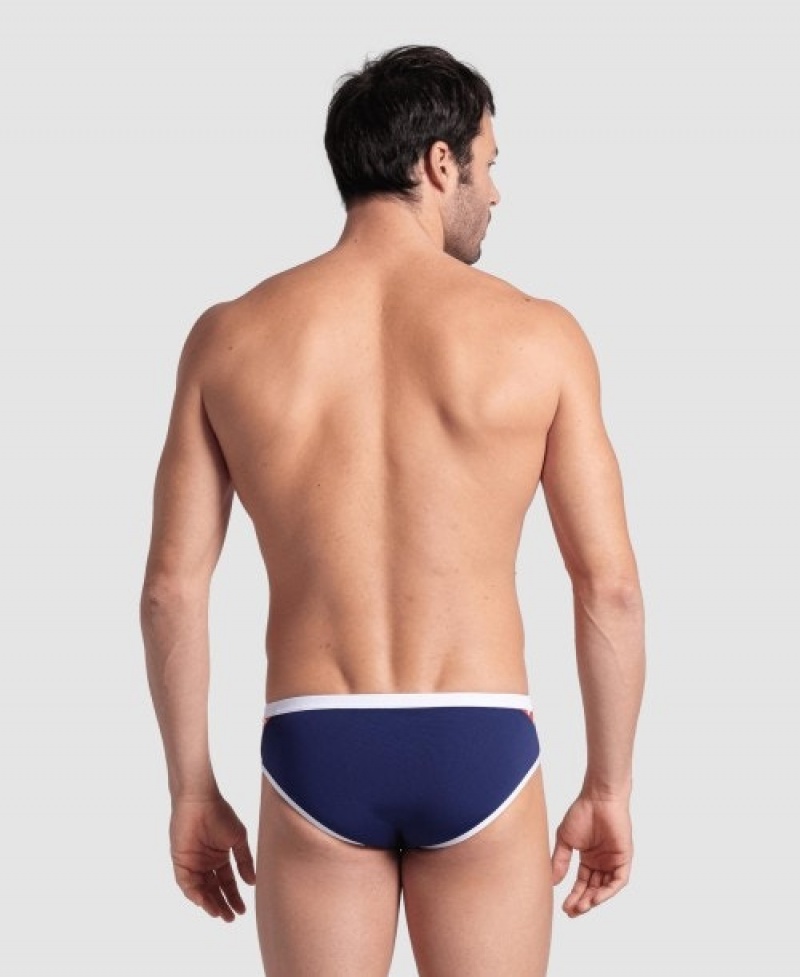 Navy Arena Icons Men's Briefs | 97619928