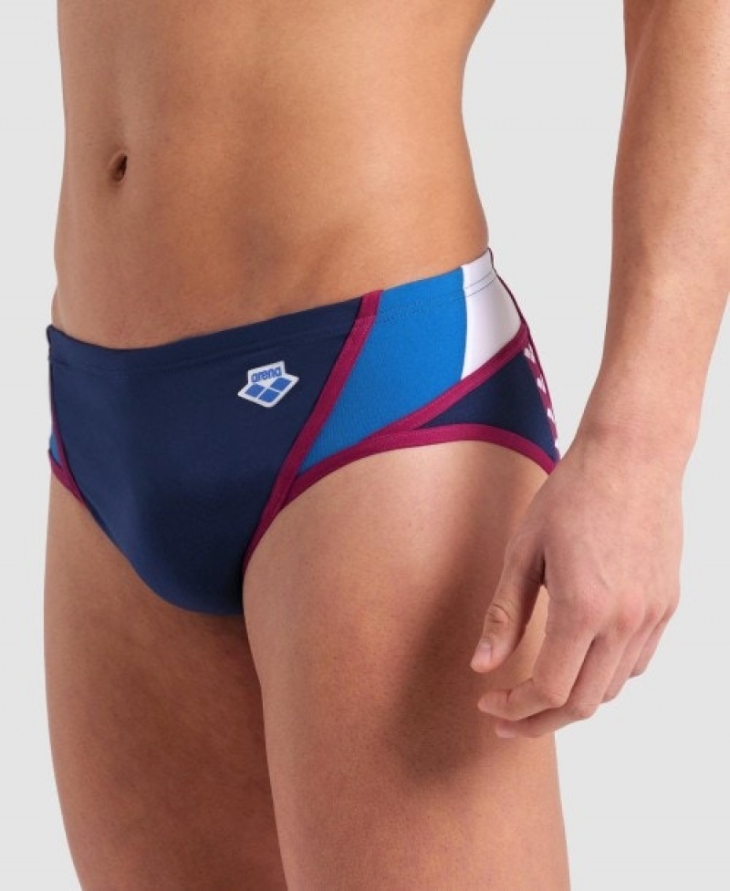 Navy Arena Icons Panel Men's Briefs | 71374027