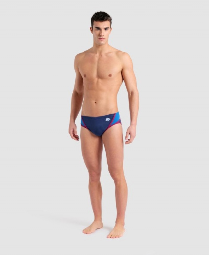 Navy Arena Icons Panel Men's Briefs | 71374027