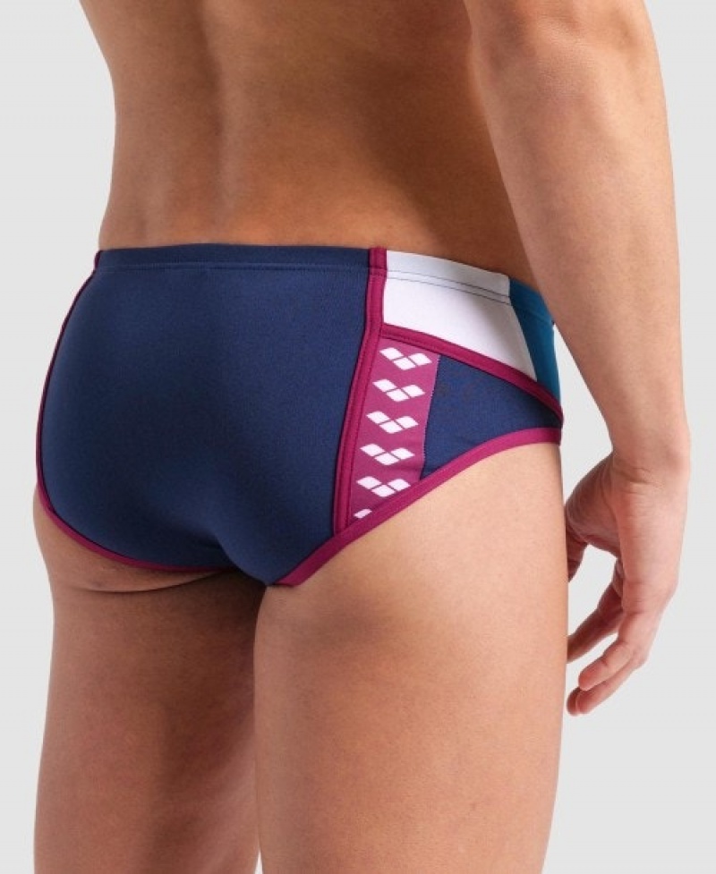 Navy Arena Icons Panel Men's Briefs | 71374027