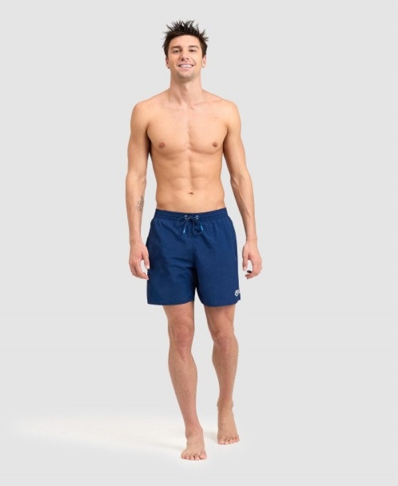 Navy Arena Icons Solid Men's Boxer | 11677787