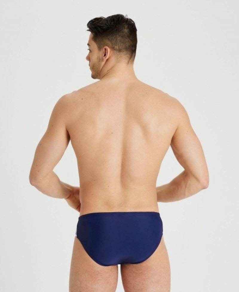 Navy Arena Icons Solid Men's Briefs | 37873068