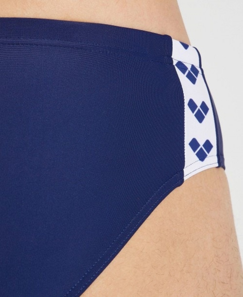 Navy Arena Icons Solid Men's Briefs | 37873068