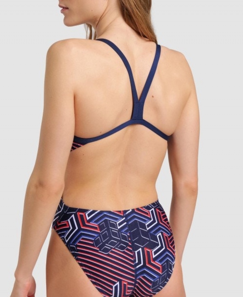 Navy Arena Kikko Pro Challenge Back Women's Swimsuits | 70011467