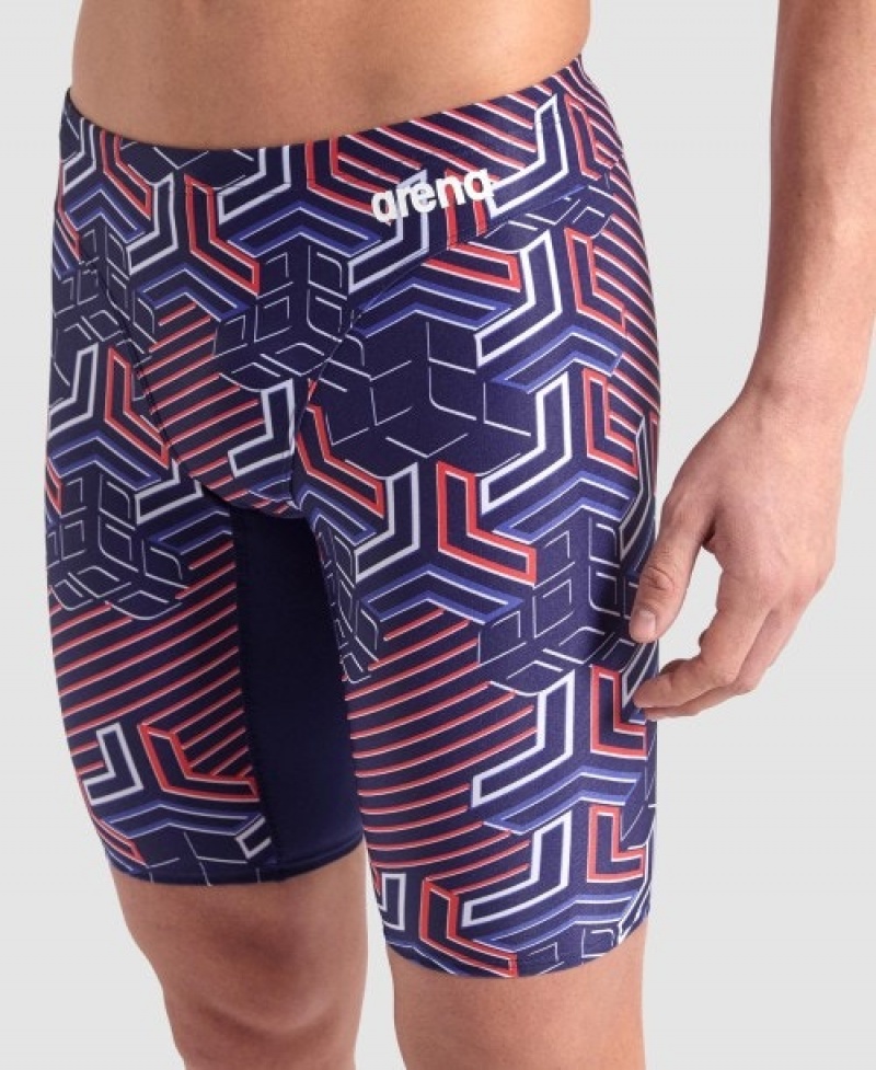 Navy Arena Kikko Pro Jammer Men's Swim Shorts | 82873506