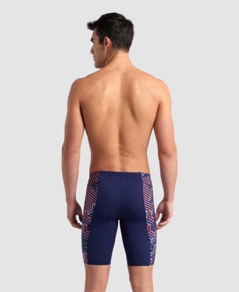 Navy Arena Kikko Pro Jammer Men's Swim Shorts | 82873506