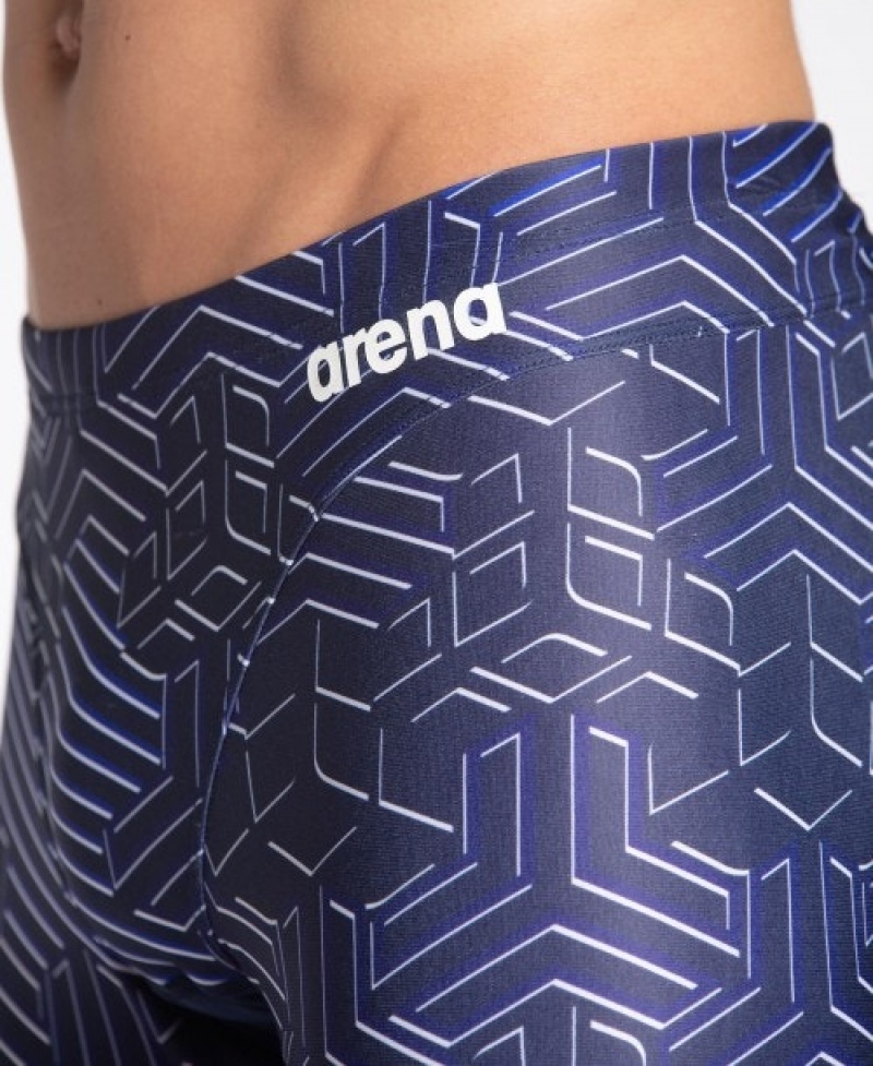 Navy Arena Kikko Pro Jammer Men's Swim Shorts | 84569429