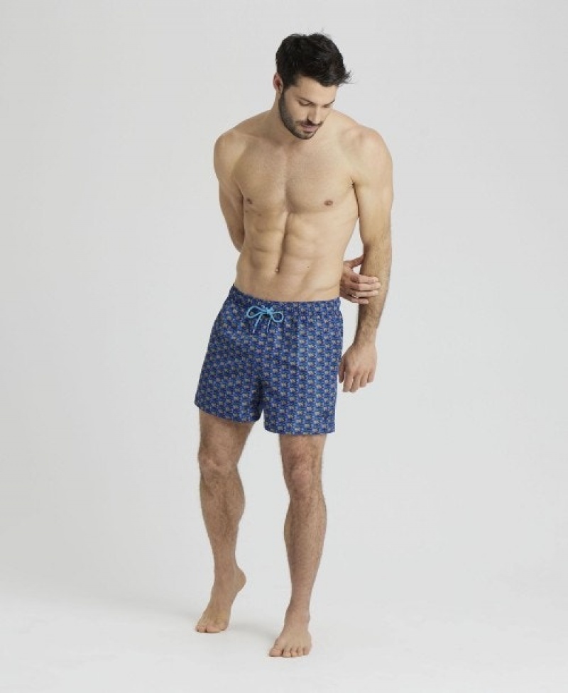 Navy Arena Llover Beach Men's Shorts | 39226700