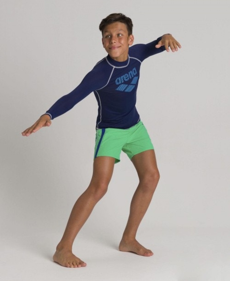 Navy Arena Long Sleeve Boys' Rashguards | 89688013