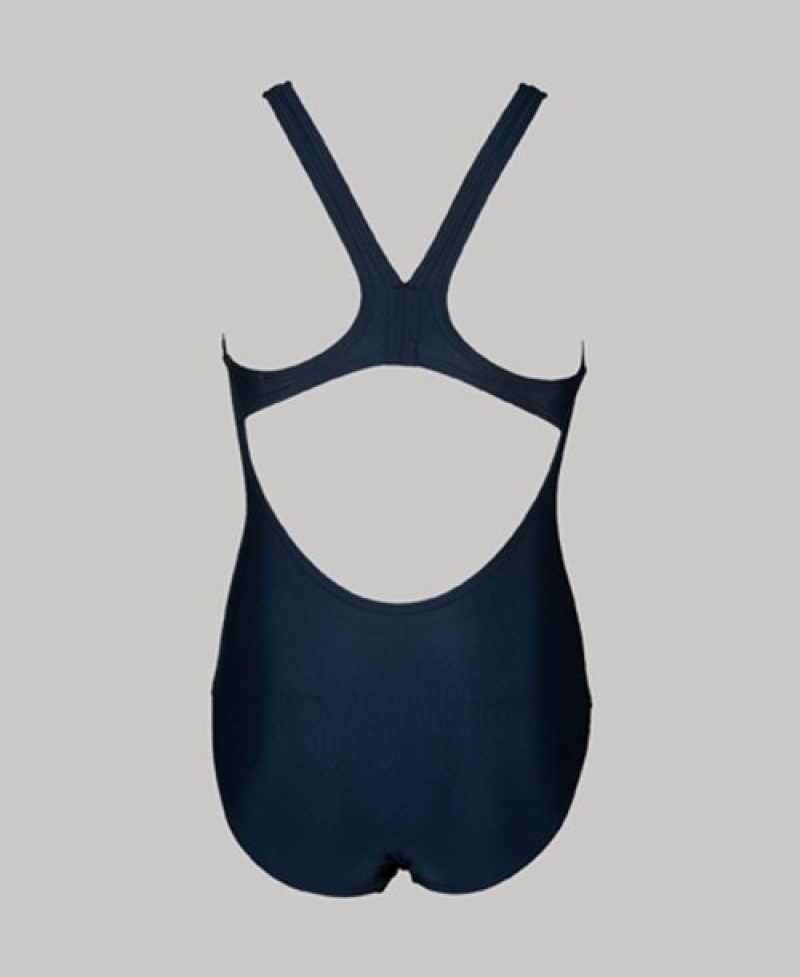 Navy Arena Lts Jr Pro Back Girls' Swimsuits | 695149