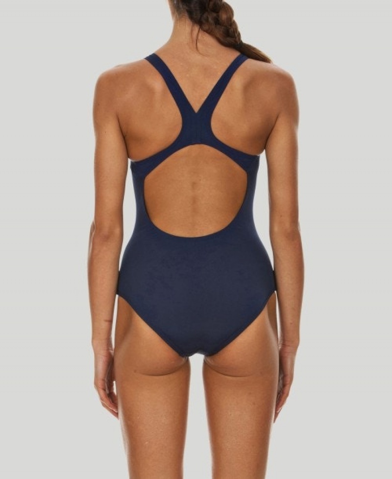 Navy Arena Madison Swim Pro Back Women's Swimsuits | 63648353