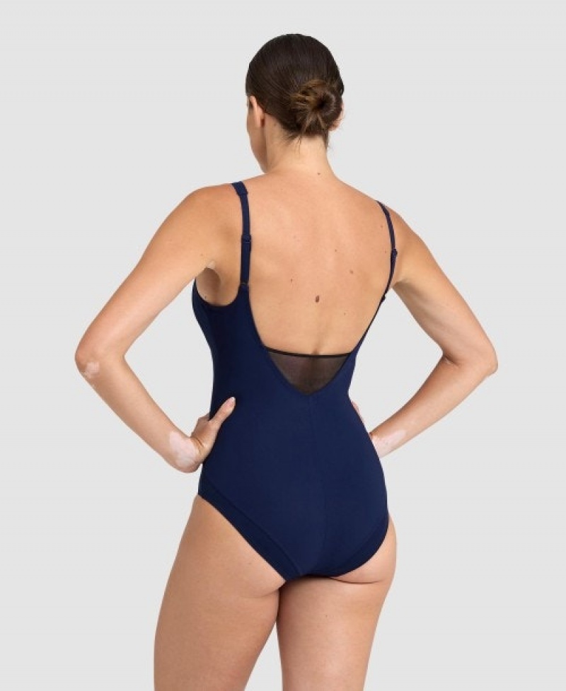 Navy Arena Manuela Bodylift U Back Women's Swimsuits | 15587857