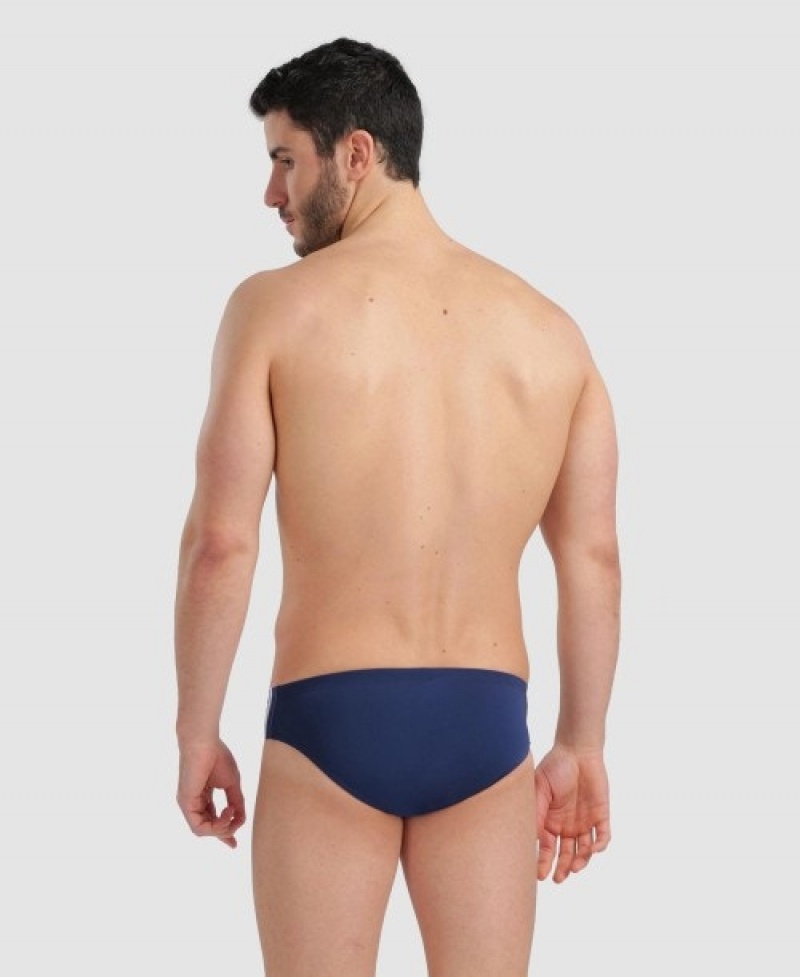 Navy Arena Marbled Men's Briefs | 97099072