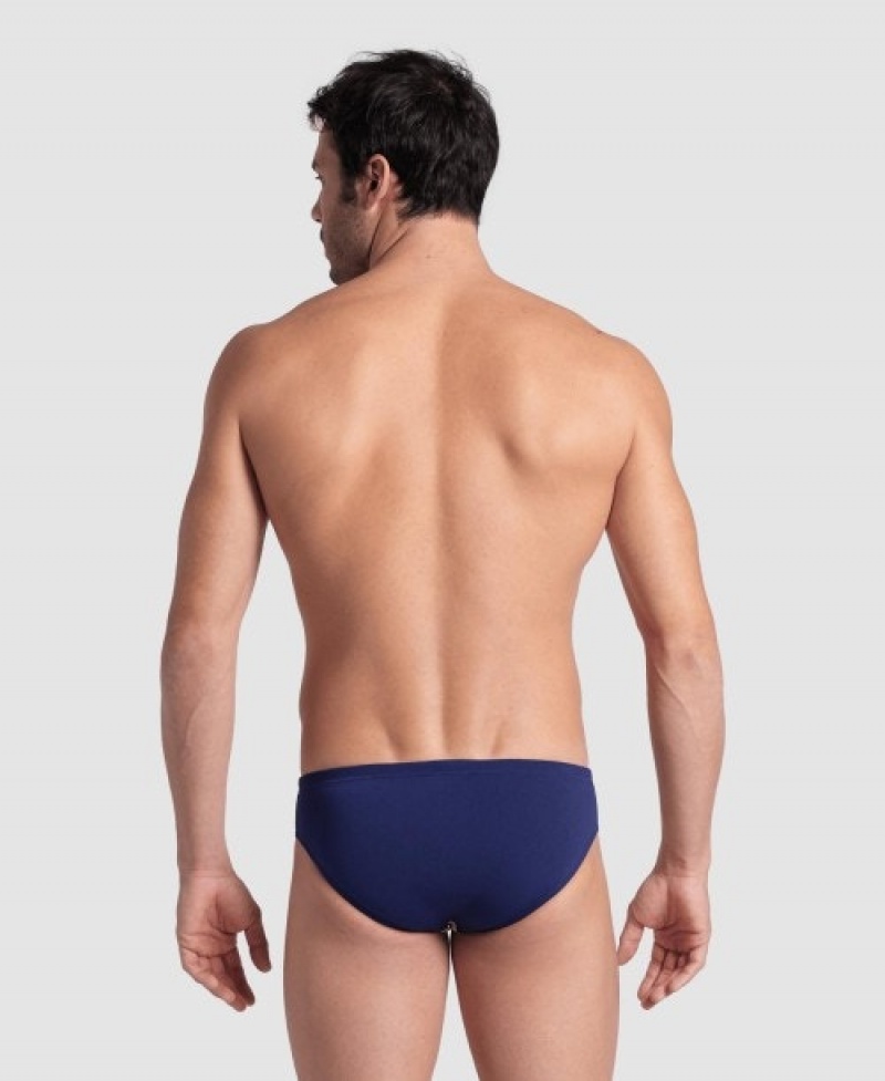 Navy Arena Multi Stripes Swim Men's Briefs | 51669089