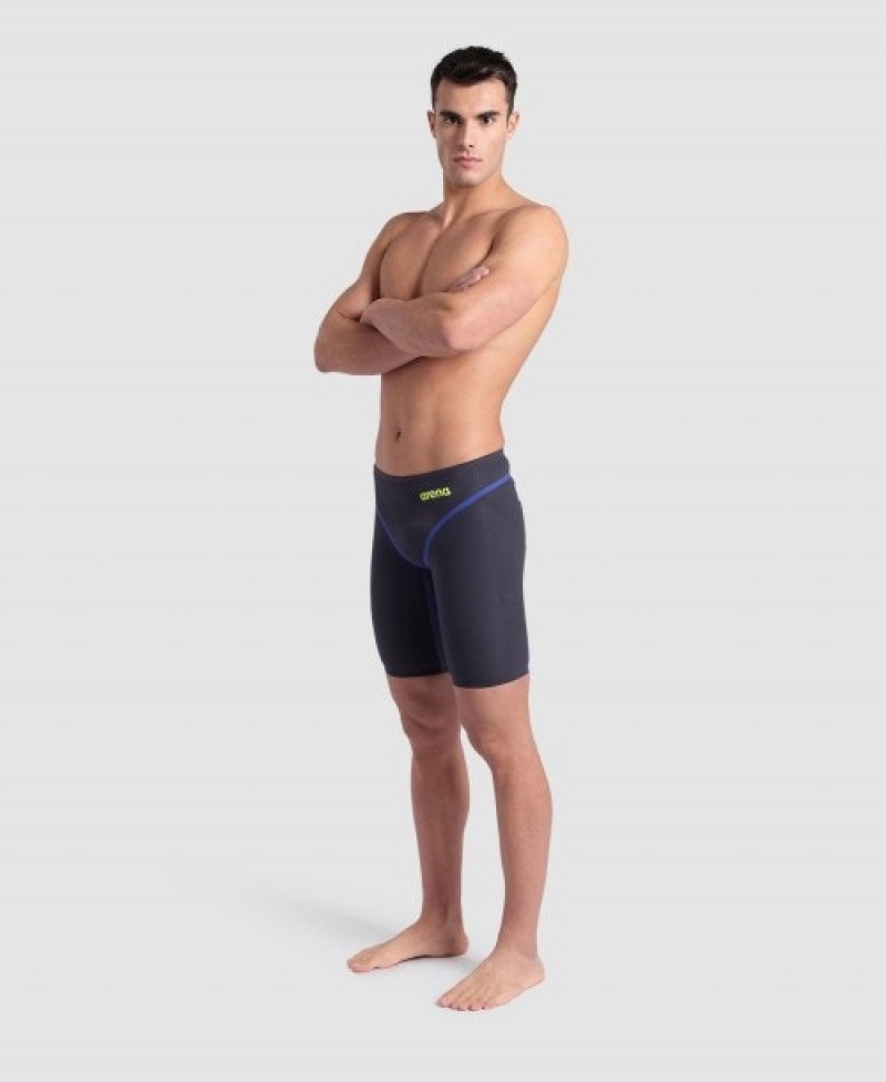 Navy Arena Powerskin Core Fx Metallic Avio Limited Edition Jammer Men's Racing Suit | 41703683