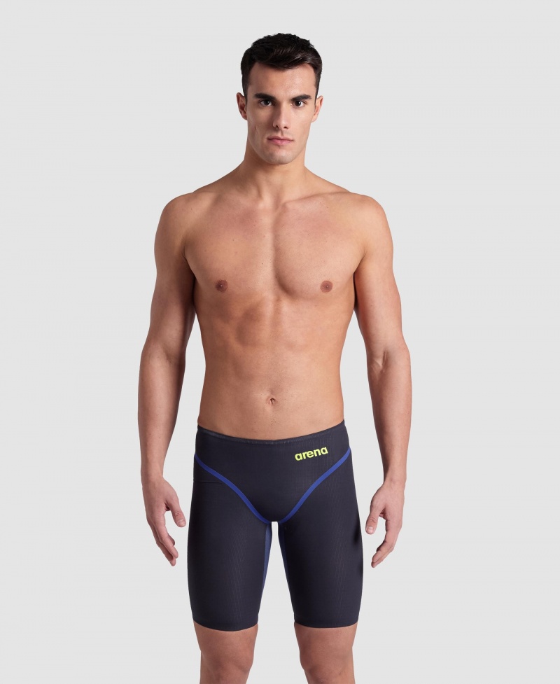 Navy Arena Powerskin Core Fx Metallic Avio Limited Edition Jammer Men\'s Racing Suit | 41703683