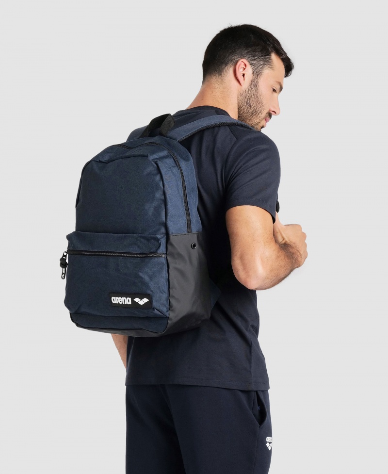 Navy Arena Team 30 L Men\'s Backpacks | 80871131