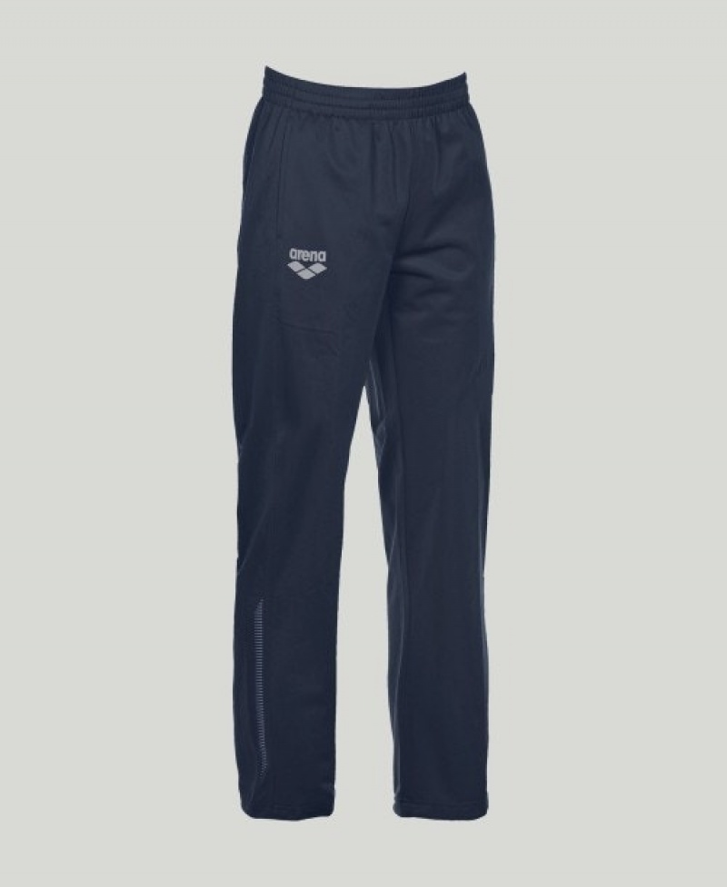 Navy Arena Team Line Knitted Poly Men's Pants | 29327501