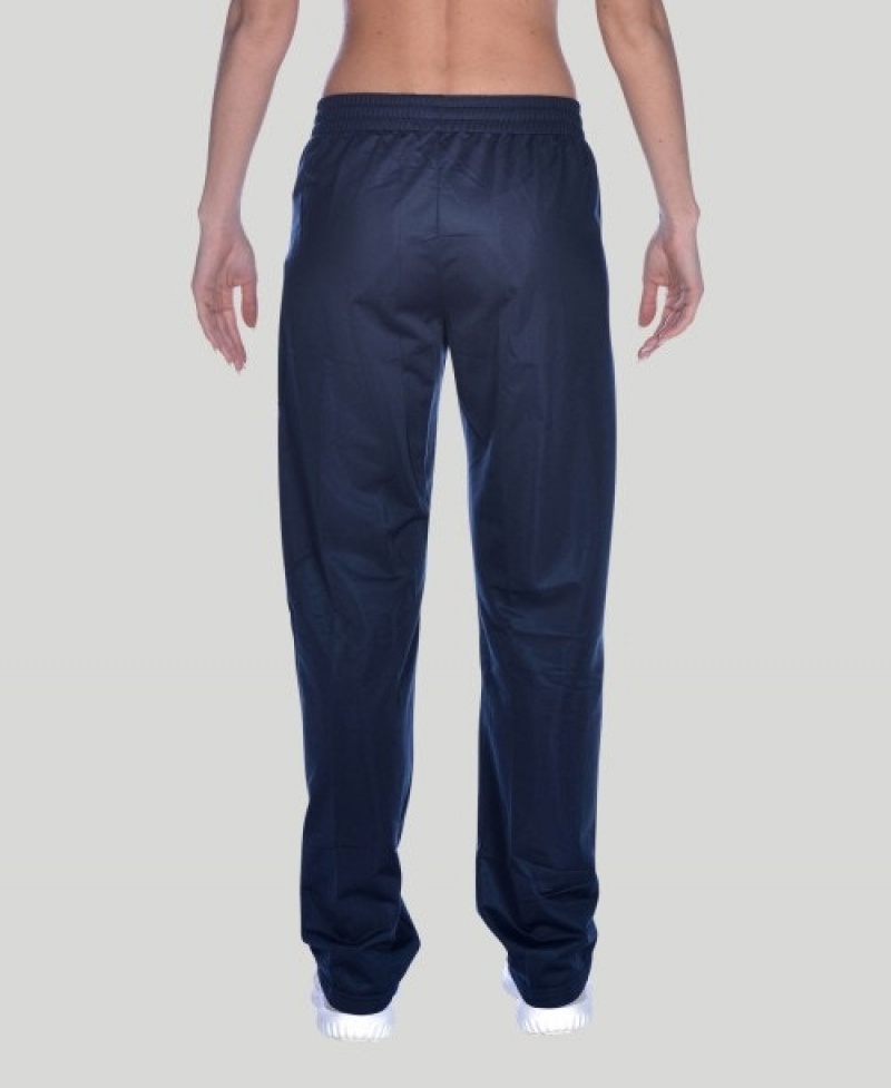 Navy Arena Team Line Knitted Poly Men's Pants | 29327501