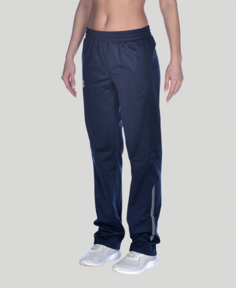 Navy Arena Team Line Knitted Poly Men's Pants | 29327501