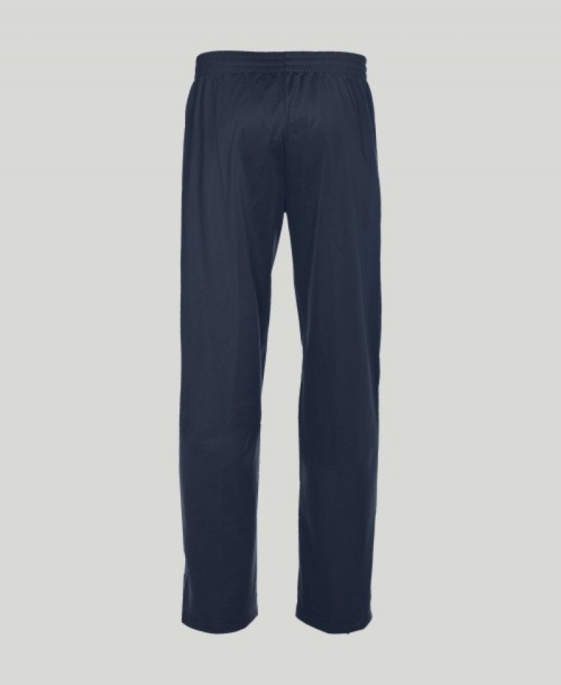 Navy Arena Team Line Knitted Poly Men's Pants | 29327501