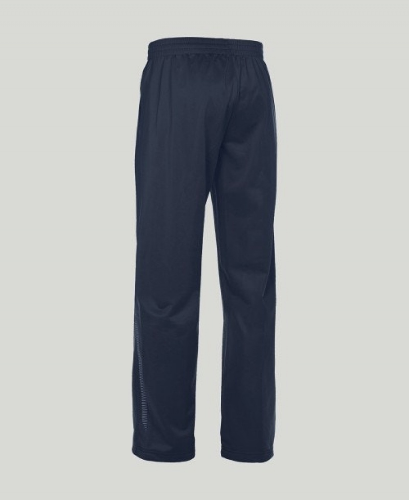 Navy Arena Team Line Knitted Poly Men's Pants | 29327501