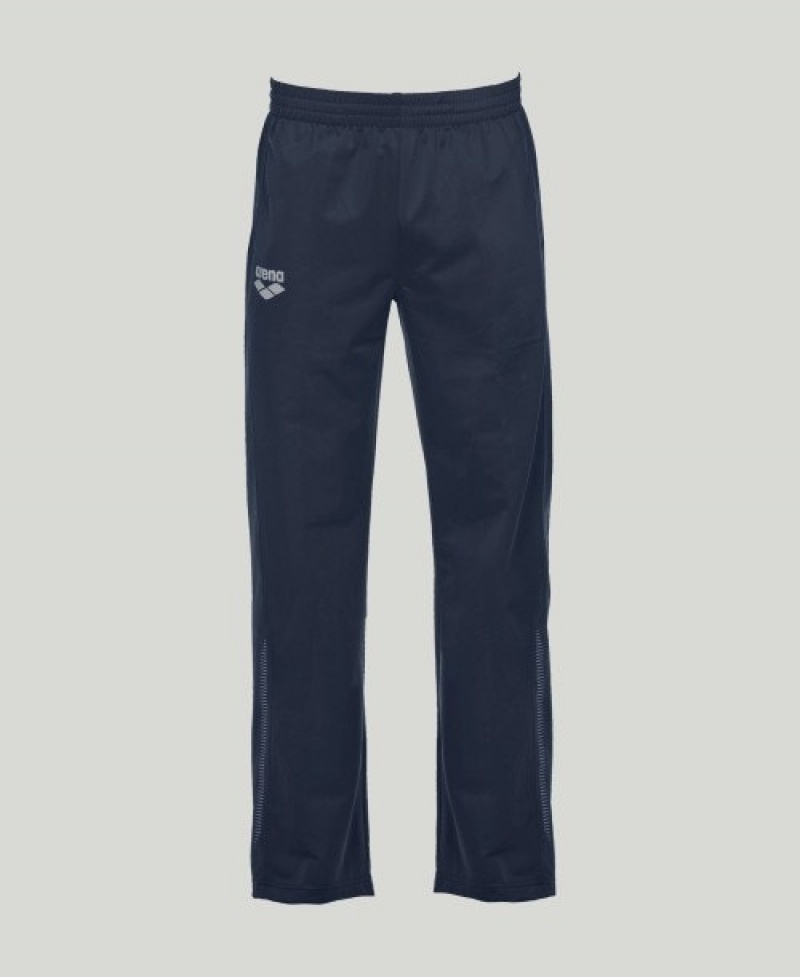 Navy Arena Team Line Knitted Poly Men's Pants | 29327501