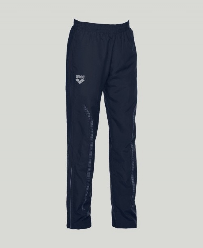 Navy Arena Team Line Warm-up Men's Pants | 53930705