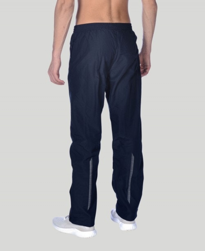 Navy Arena Team Line Warm-up Men's Pants | 53930705