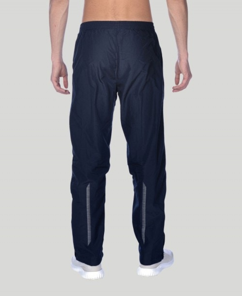 Navy Arena Team Line Warm-up Men's Pants | 53930705