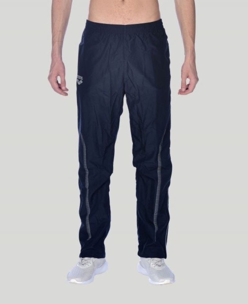 Navy Arena Team Line Warm-up Men's Pants | 53930705