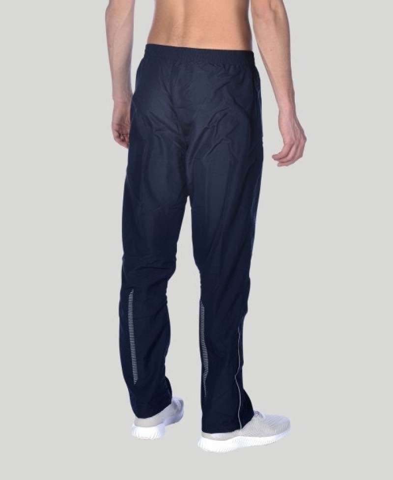 Navy Arena Team Line Warm-up Men's Pants | 53930705