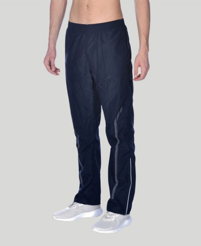 Navy Arena Team Line Warm-up Men's Pants | 53930705