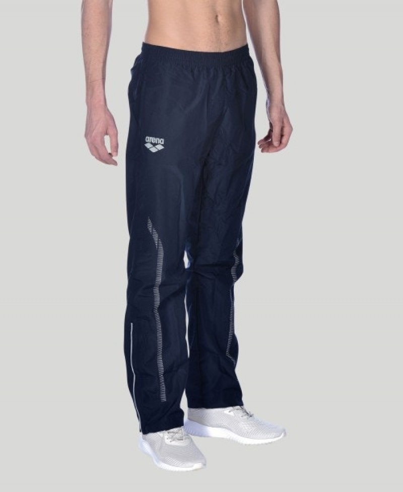 Navy Arena Team Line Warm-up Men's Pants | 53930705