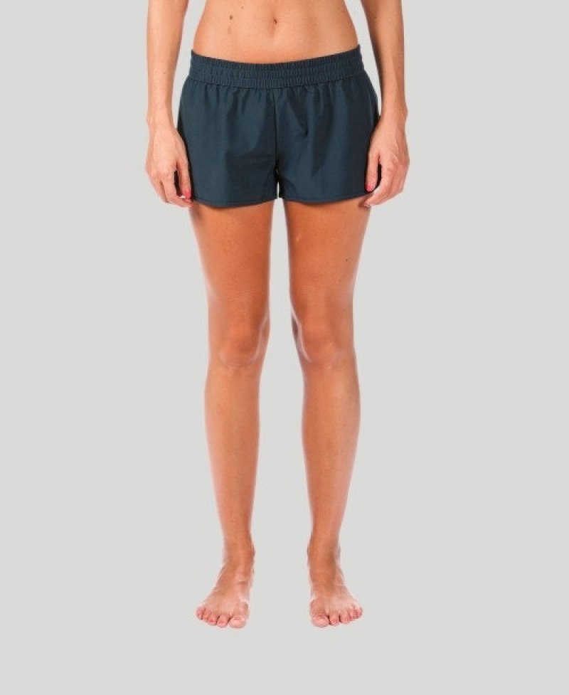 Navy Arena Team Line Women's Shorts | 90599198