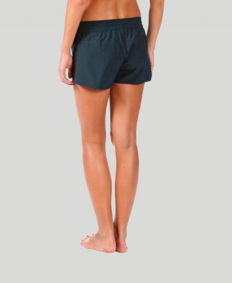 Navy Arena Team Line Women's Shorts | 90599198