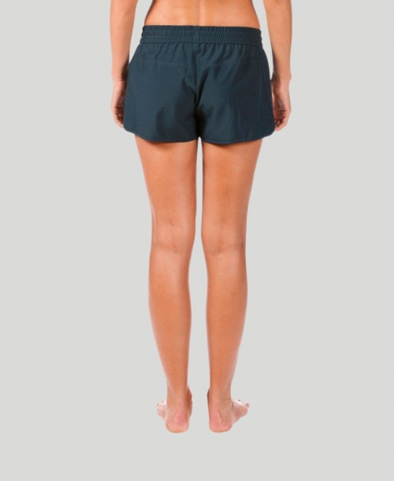 Navy Arena Team Line Women's Shorts | 90599198