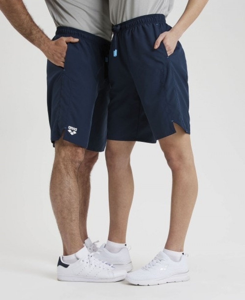 Navy Arena Team Men's Shorts | 5663714