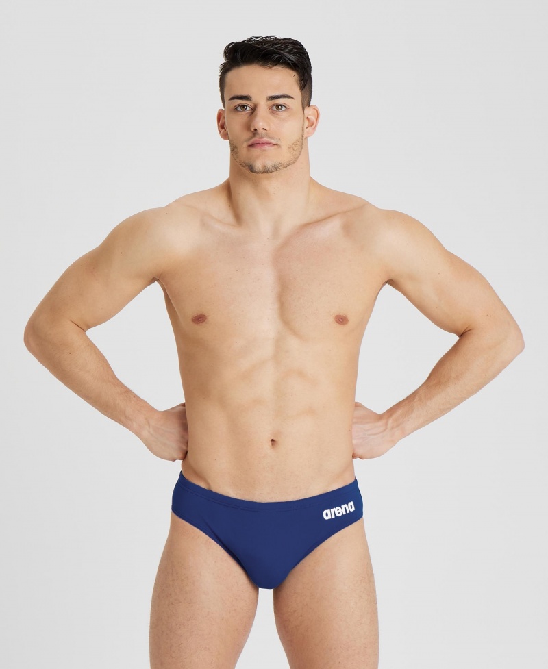 Navy Arena Team Solid Men\'s Briefs | 35843451