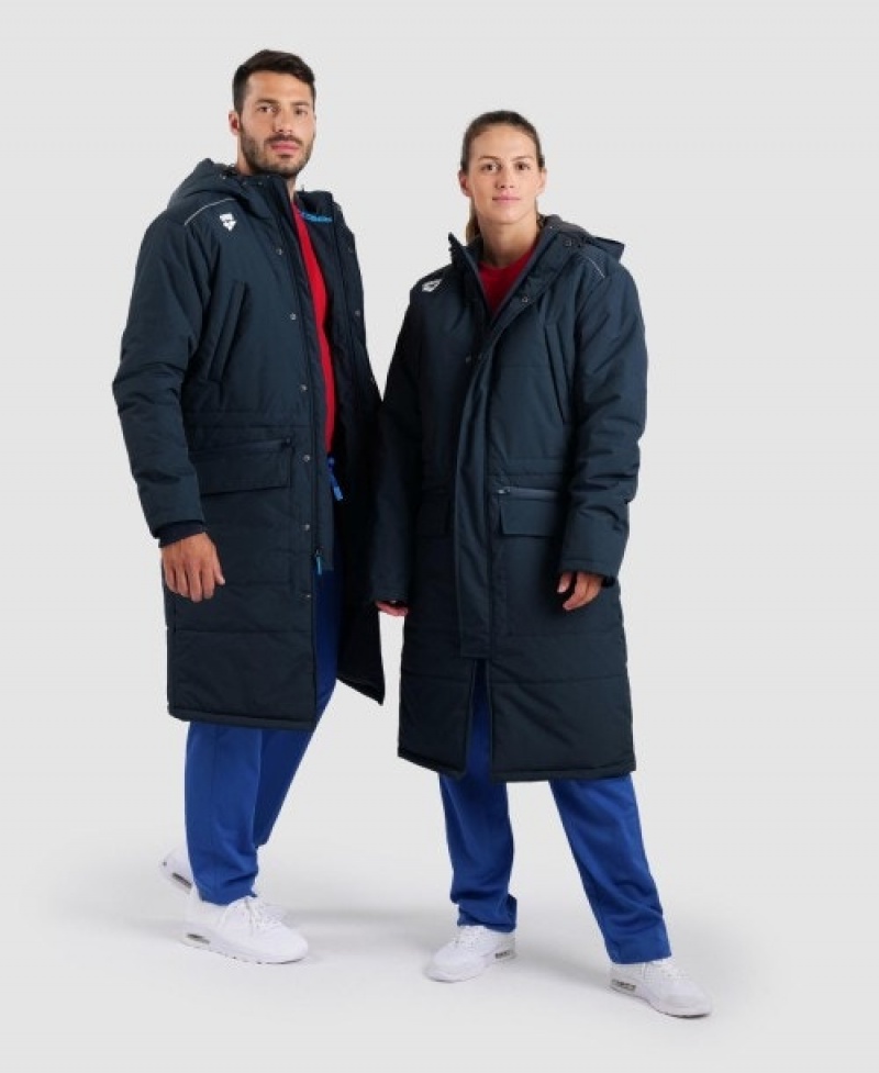 Navy Arena Team Solid Men's Parka | 70311060