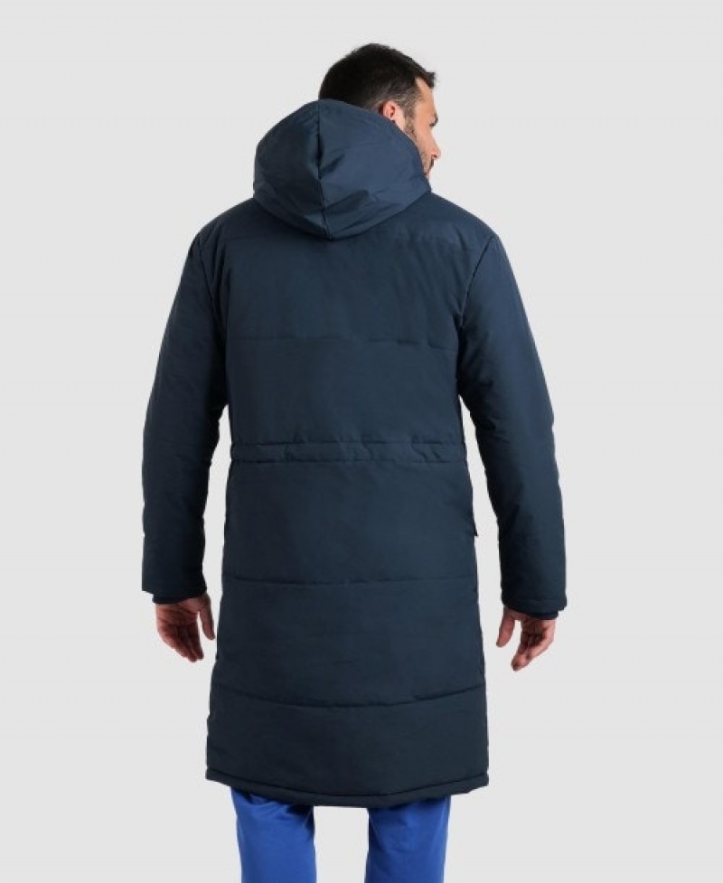 Navy Arena Team Solid Men's Parka | 70311060