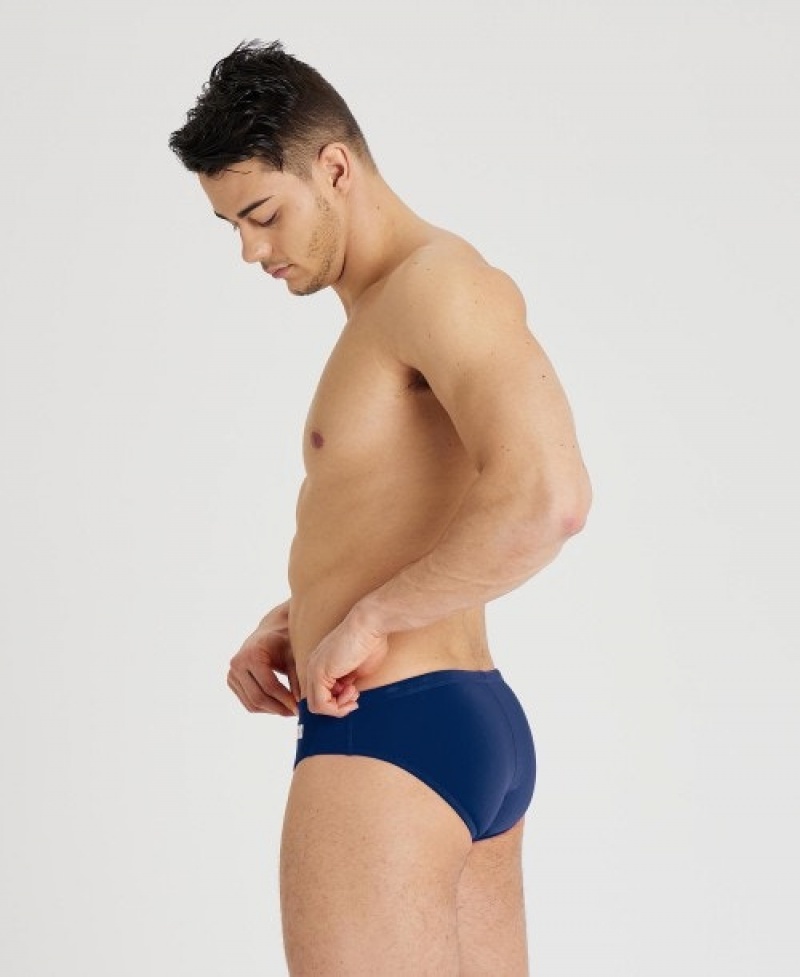 Navy Arena Team Solid Water Polo Men's Briefs | 64365281