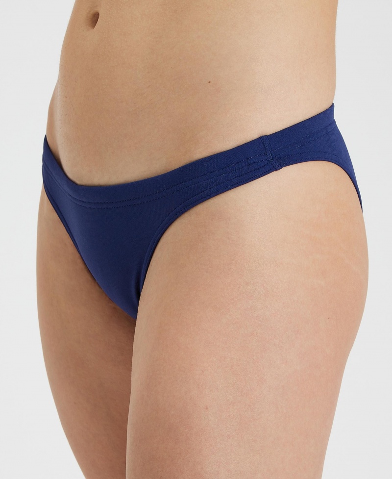 Navy Arena Team Solid Women\'s Bikini Bottoms | 13332386