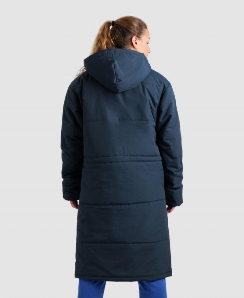 Navy Arena Team Solid Women's Parka | 60216975