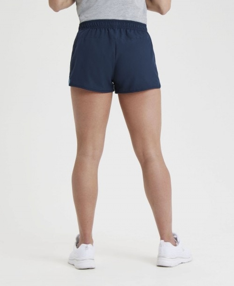 Navy Arena Team Solid Women's Shorts | 73842163