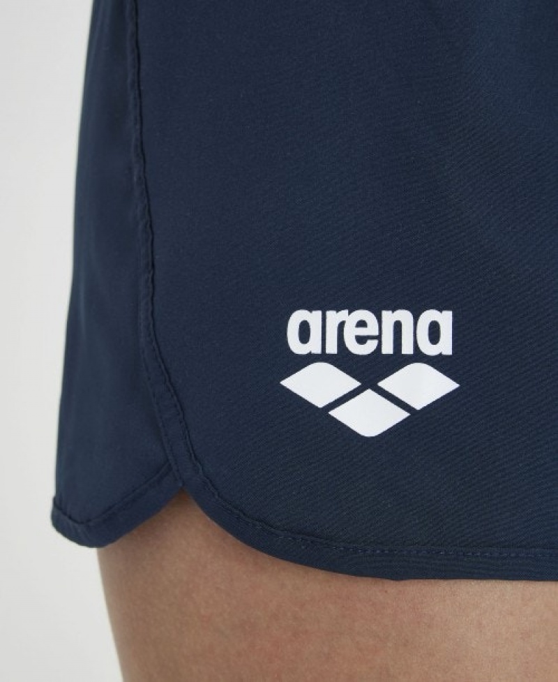 Navy Arena Team Solid Women's Shorts | 73842163