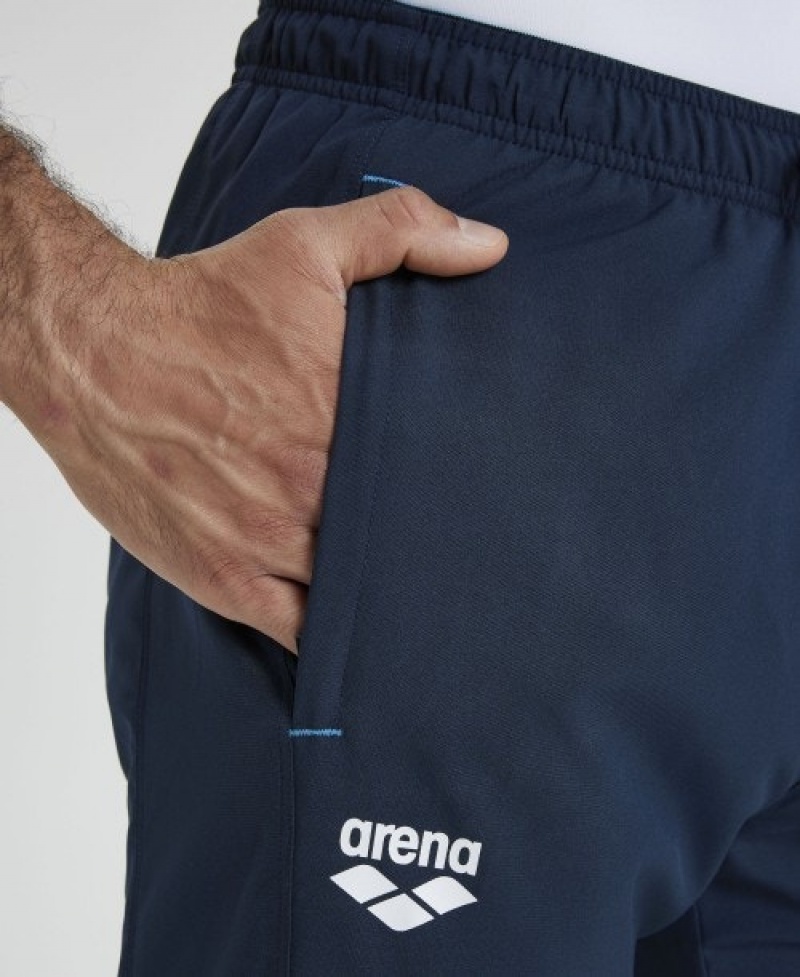 Navy Arena Team Sports Panel Men's Pants | 52396477