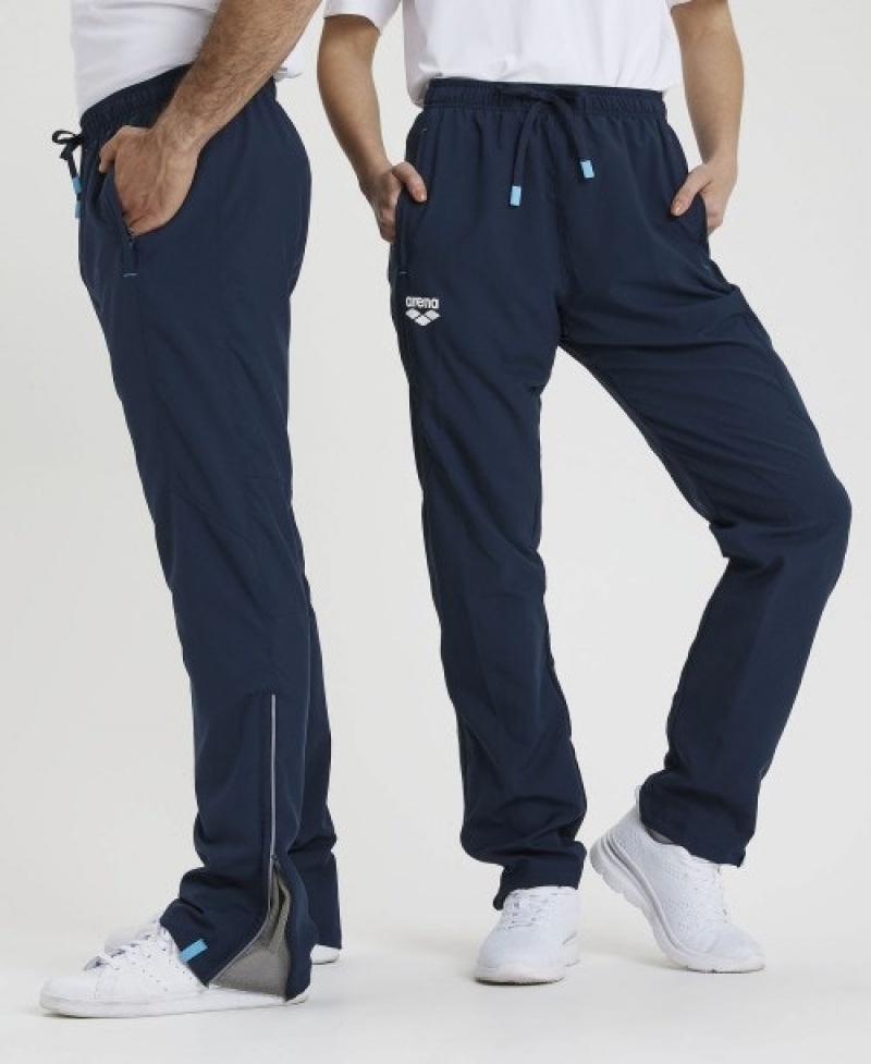 Navy Arena Team Sports Panel Men's Pants | 52396477